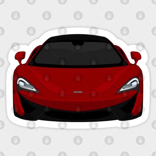 MCLAREN 570S DARK-RED Sticker by VENZ0LIC